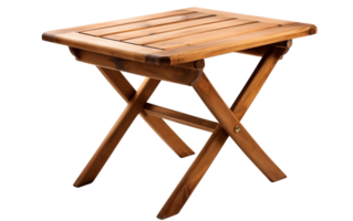 Folding Table with Bamboo Bliss On Transparent Background png