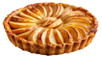 Delicious Apple Tart on Transparent Background png