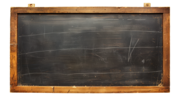blanco schoolbord in hout, Aan transparant achtergrond, formaat png