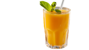 Vibrant Mango Juice on Transparent Background png