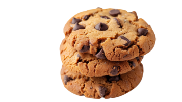 Chocolate Chip Cookies on Transparent Background png