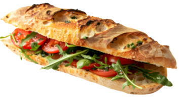 Ciabatta Delight, on transparent background, format png