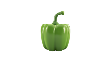 Crisp Bell Pepper, on transparent background, format png