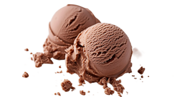 Chocolate Ice Cream Delicacy on Transparent Background png