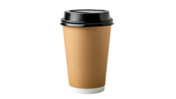 Blank takeaway coffee cup, on transparent background, format png