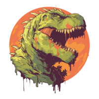 tirex dinosaur illustrations for t-shirts, stickers, icons, mascots, and for other needs png