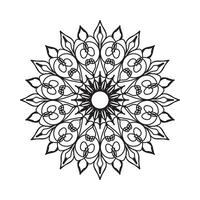 Circular pattern mandala art decoration elements. vector