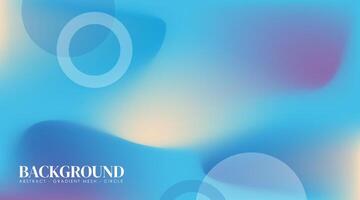 Gradient Mesh Circle Abstract Background vector