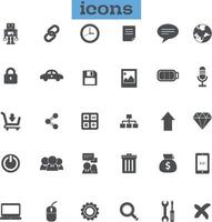 icons Illustration of business concept vector