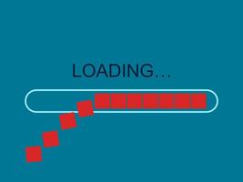 Time slowly disappears. loading bar. vector