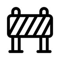 An amazing icon of construction barrier, roadblock design vector