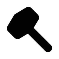 Hammer Icon in trendy design isolated on white background vector