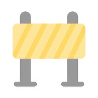An amazing icon of construction barrier, roadblock design vector
