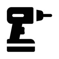 Get hold on this amazing icon of drill machine, a tool primarily used for making round holes vector