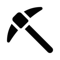 Pickaxe mining tool icon, editable ready to use vector