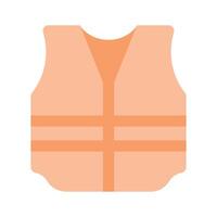 An icon of safety jacket in modern style, protective jacket, construction vest vector