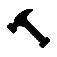 Hammer Icon in trendy design isolated on white background vector