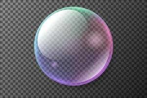 Soap Bubble on Pattern Background vector