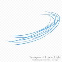 Blue Wavy Line Isolated and Easy to Edit vector