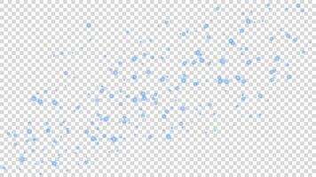 Blue Particles Flying on White Background vector