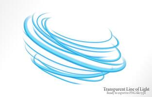 Blue Wavy Line Isolated and Easy to Edit vector