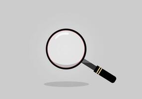 Magnifying glass background in realistic style vector