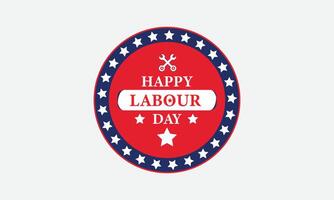 Happy labour day logo Usa , United States flag labor day vector