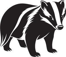 Badger - Wild Animals. illustration vector