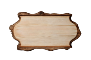 Blank wooden plank signs isolated on transparent background, cutout, or clipping path. png