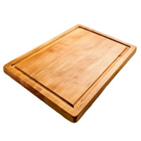 Empty square cutting board for top view food product display, isolated on transparent background, cut out, or clipping path. png