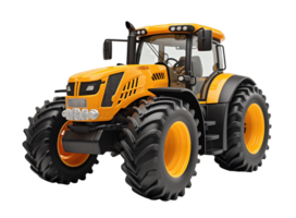 3D tractor isolated on transparent background png