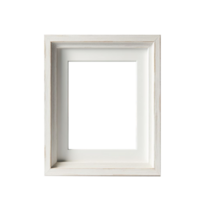 empty space old natural wooden photo or border blank frame isolated on transparent background. png