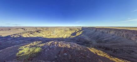 View over Fish River Canyon in south Namibia in the morning photo