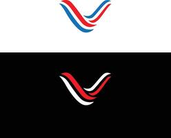 Letter V or VV Logo Icon Design Concept Template. vector