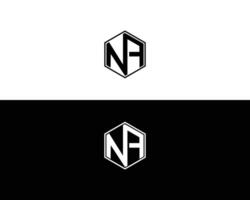 NA Letter logo icon design concept template. vector