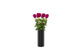 un florero con flores en un transparente antecedentes png