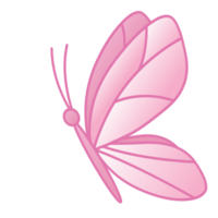 flygande rosa fjäril png