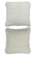 Front and back pillow set cut out isolated white background with clipping path photo