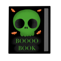 Halloween Black Book Magic Cartoon illustration For Halloween Festival Decoration png