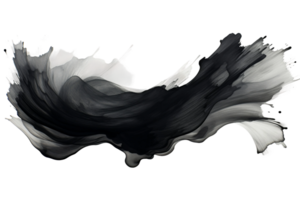 Dark Smoke Cloud on transparent background. png