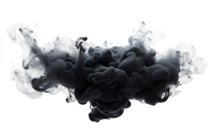 Dark Smoke Cloud on transparent background. png