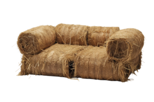 Festival Hay Bale Seating On Transparent Background. png