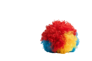 Clown Wig On Transparent Background. png