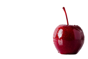 Tempting Candy Apple On Transparent Background. png