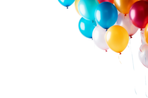 Cheerful Balloon Decorations with Clipdrop on transparent background. png