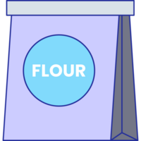 Packaged Flour Illustration png