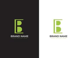 B modern letter logo. vector