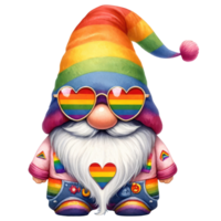 orgoglio arcobaleno gnomo tema. png