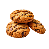 stapel van chocola spaander koekjes png