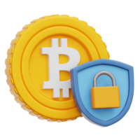 Crypto Security 3d Illustration png